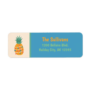 Christmas Pineapple Return Address