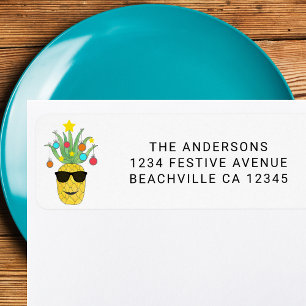 Christmas Pineapple Return Address