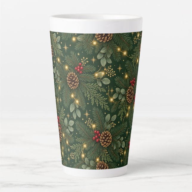 Christmas Pinecone Latte Mug (Front)