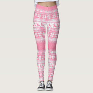 Christmas Pink Leggings
