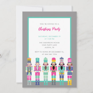 CHRISTMAS PINK NUTCRACKER INVITATION