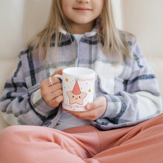 Christmas Pink Star Hat  Coffee Mug (Creator Uploaded)