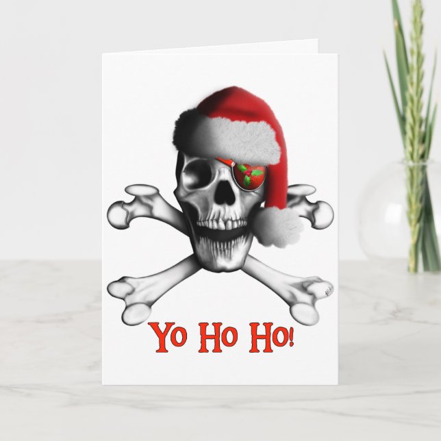Christmas Pirate Holiday Card (Front)