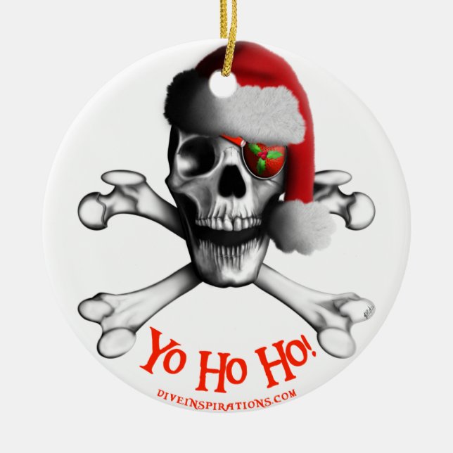 Christmas Pirate Ornament (Front)