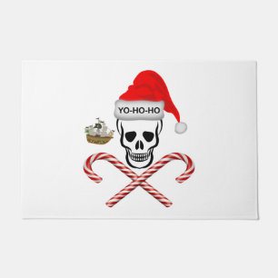 Christmas, Pirate skull Doormat