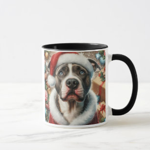 Christmas Pit Bull Holiday Coffee Mug