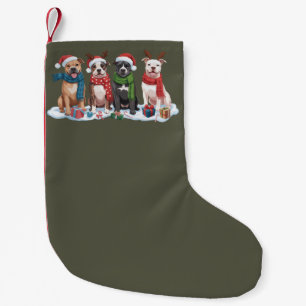 Christmas Pitbull Dog Owner Gift Holiday Xmas Small Christmas Stocking