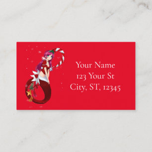 Christmas Pixie Mermaid Thunder_Cove Business Card
