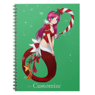Christmas Pixie Mermaid Thunder_Cove Notebook