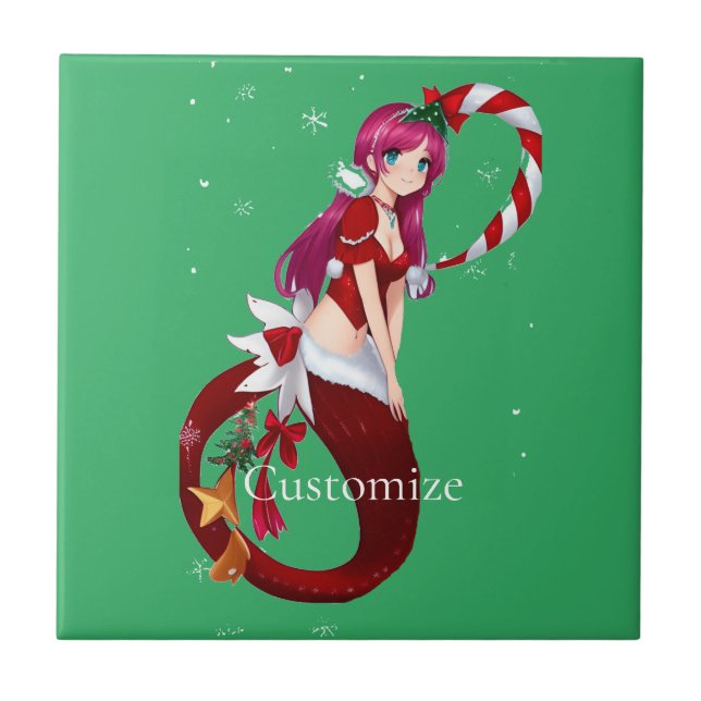 Christmas Pixie Mermaid Thunder_Cove Tile (Front)