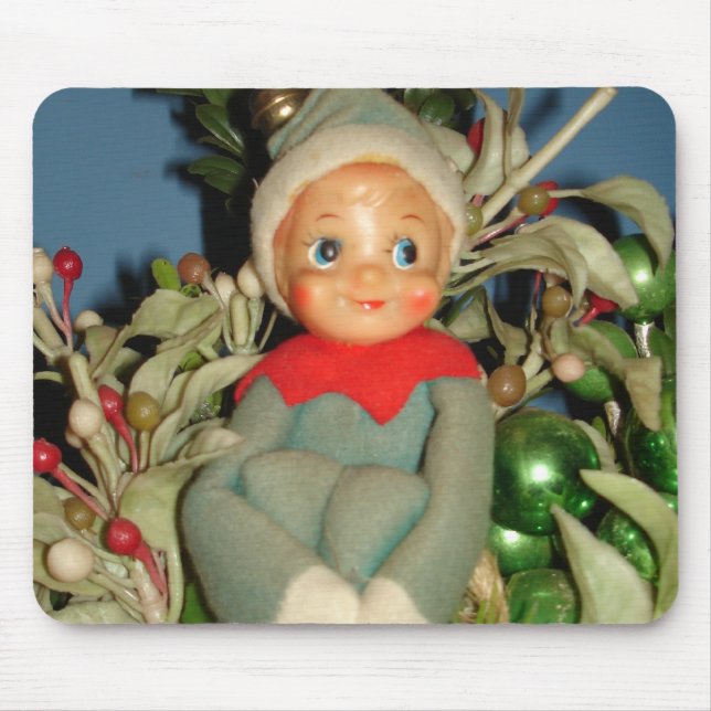 Christmas Pixie Mouse Mat (Front)