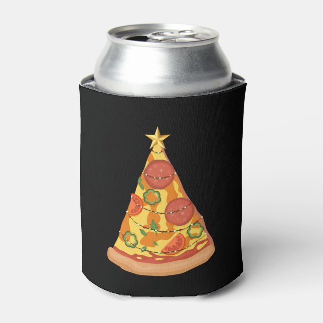Christmas Pizza Can Cooler (Can Front)