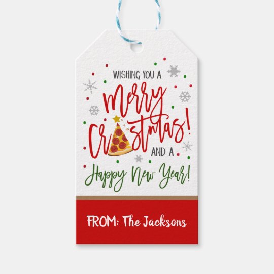 Christmas Pizza Gift Tag