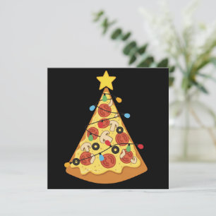 Christmas Pizza Lover Holiday Dinner Xmas Night  Card