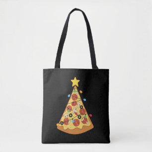 Christmas Pizza Lover Holiday Dinner Xmas Night Tote Bag