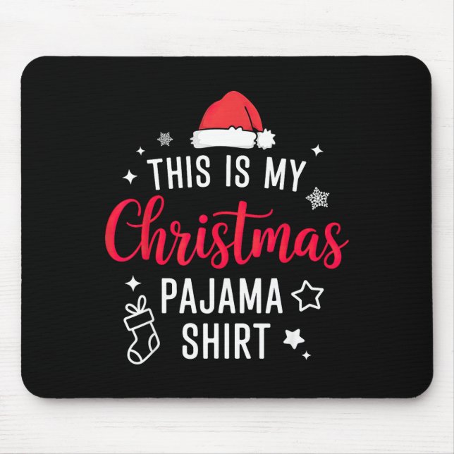 Christmas Pj Pajama Pjs  Mouse Mat (Front)