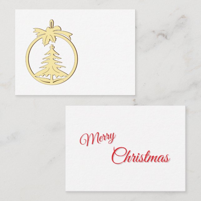 Christmas place cards for table (Front/Back)