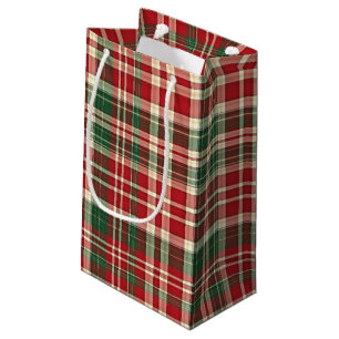 Christmas Plaid 01-GIFT BAG S