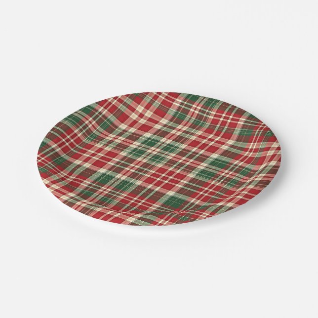 Christmas Plaid 01-PAPER PLATES (Angled)