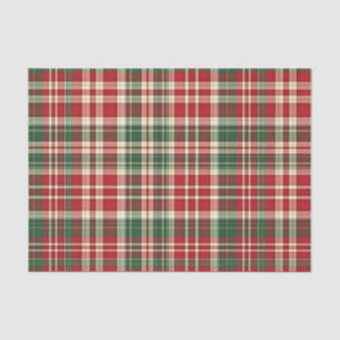 Christmas Plaid 01-TISSUE WRAPPING PAPER
