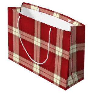 Christmas Plaid 02-GIFT BAG L
