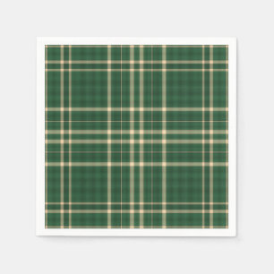 Christmas Plaid 04-PAPER PARTY NAPKINS