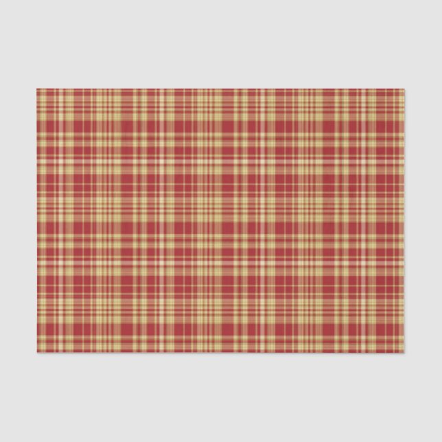 Christmas Plaid 05-TISSUE WRAPPING PAPER (Front)