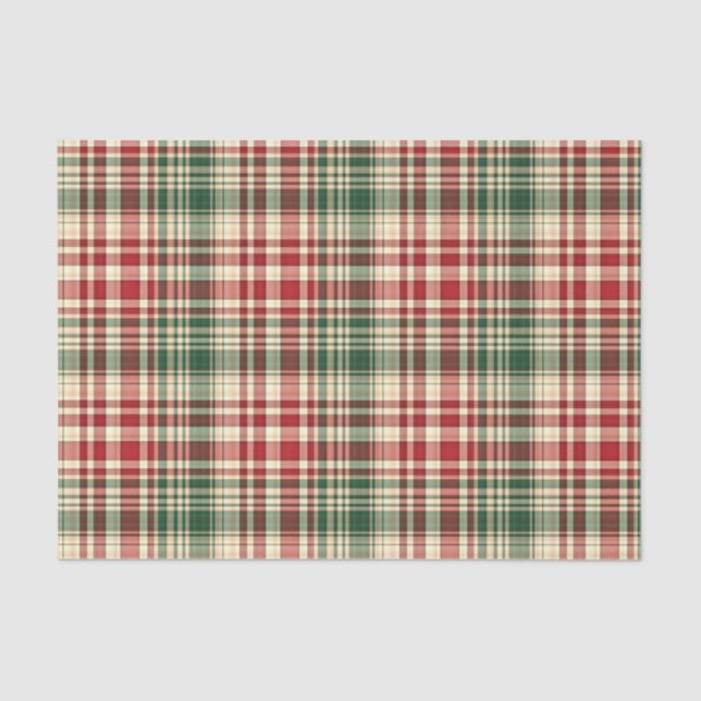 Christmas Plaid 06-TISSUE WRAPPING PAPER (Front)