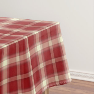 Christmas Plaid 10-Cotton Tablecloth 52x70