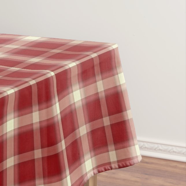 Christmas Plaid 10-Cotton Tablecloth 52x70 (In Situ)