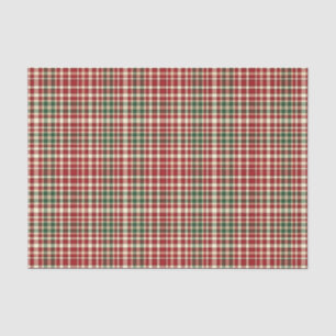 Christmas Plaid 11-TISSUE WRAPPING PAPER