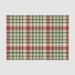 Christmas Plaid 14-TISSUE WRAPPING PAPER