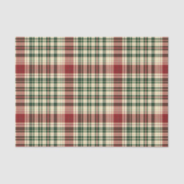 Christmas Plaid 14-TISSUE WRAPPING PAPER (Front)