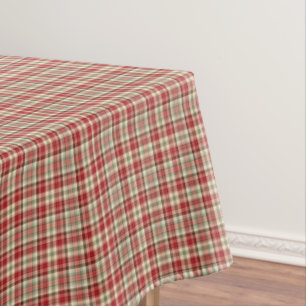 Christmas Plaid 19-Cotton Tablecloth 52x70