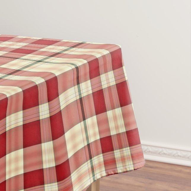 Christmas Plaid 20-Cotton Tablecloth 52x70 (In Situ)