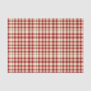 Christmas Plaid 20-TISSUE WRAPPING PAPER