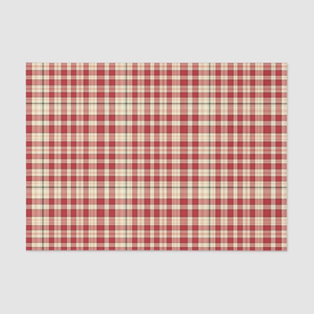 Christmas Plaid 20-TISSUE WRAPPING PAPER (Front)