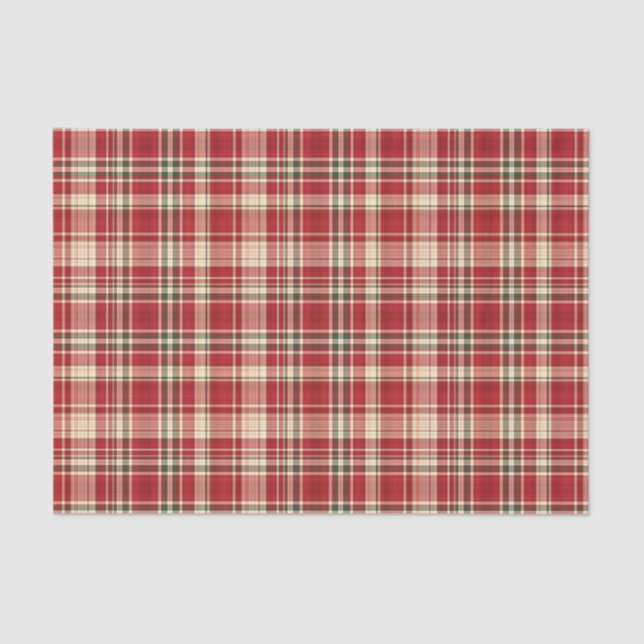 Christmas Plaid 23-TISSUE WRAPPING PAPER (Front)