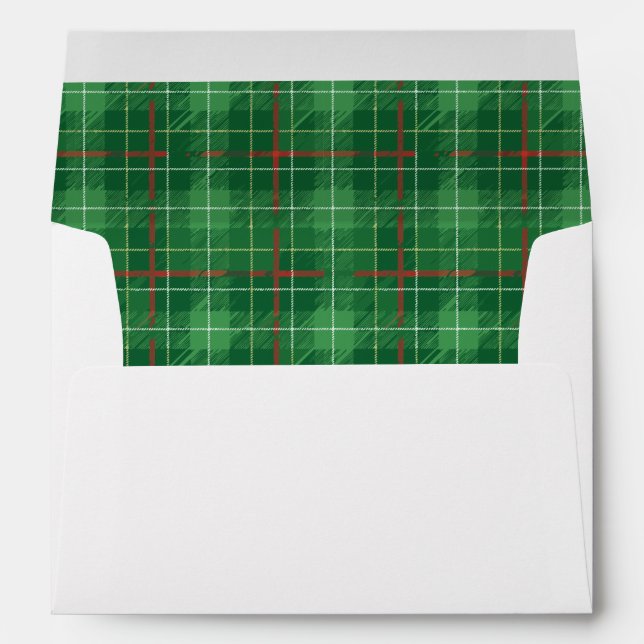 Christmas Plaid 2 Envelope (Back (Bottom))