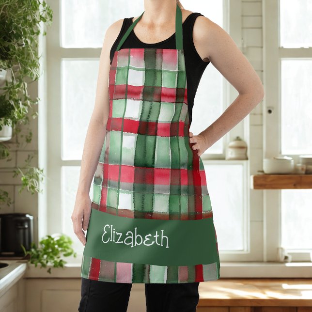 Christmas Plaid Apron (Creator Uploaded)