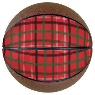 Christmas plaid basketball