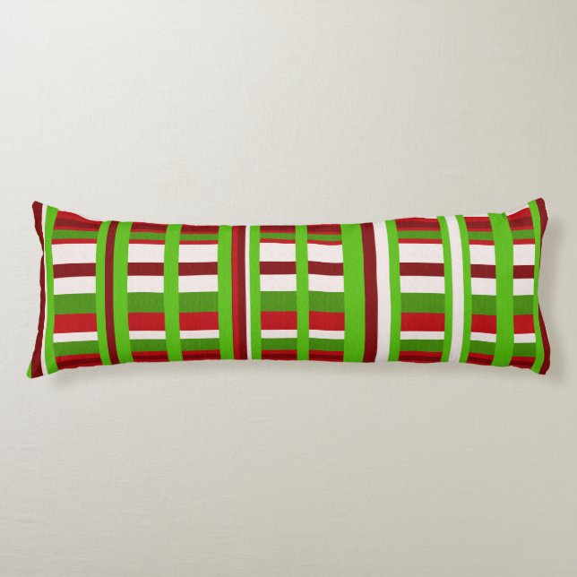 Christmas Plaid Body Cushion (Front)