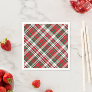 Christmas Plaid Bright Napkin
