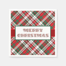 Christmas Plaid Bright with Merry Christmas
