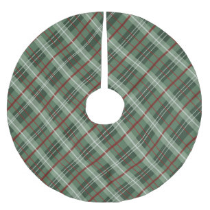 Christmas Plaid Brushed Polyester Tree Skirt