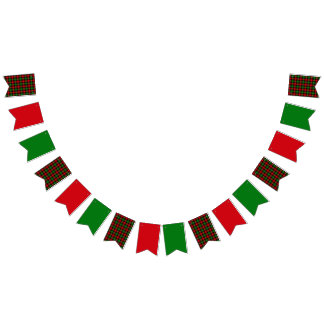 Christmas Plaid Bunting