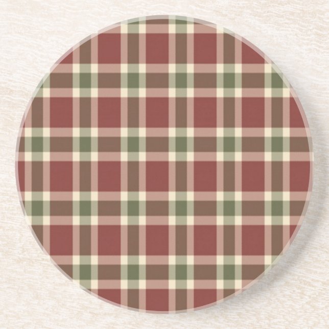 christmas-plaid- coaster (Front)