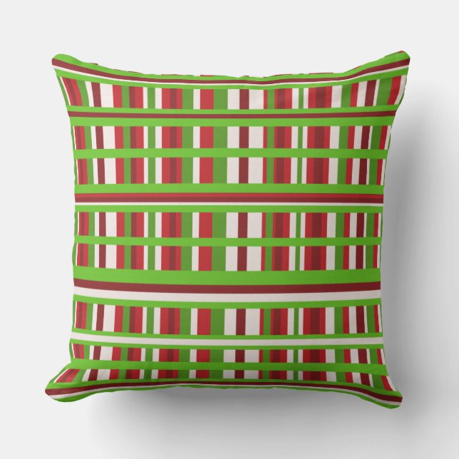 Christmas Plaid Cushion (Front)