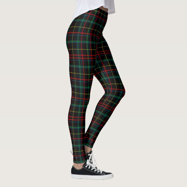 Christmas Plaid Design Leggings (Right)