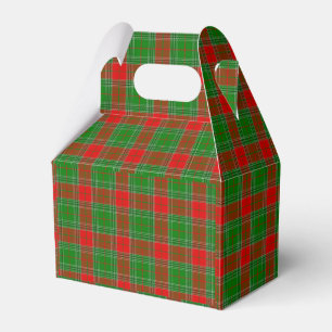 Christmas plaid  favour box